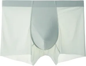 Mens Ice Silk Underwear, Boxer Briefs for Men, Sexy See Through Seamless Trunks Super Thin Bulge Pouch Underpanties
