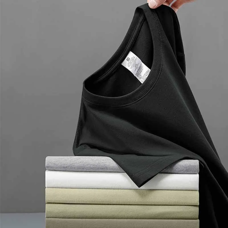 Men's Summer Cotton T-Shirt Round Neck Colors Short Sleeve Casual Tee Youth Breathable Comfortable