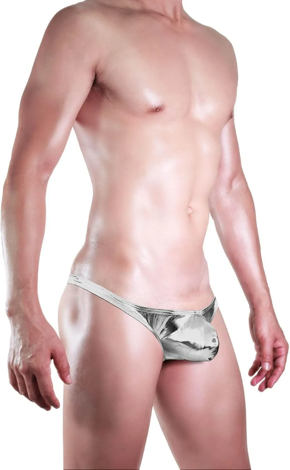 Men's Underwear Thongs and G-Strings Solid Color Exotic T-Back Underwear Men Slutty Breathable Briefs