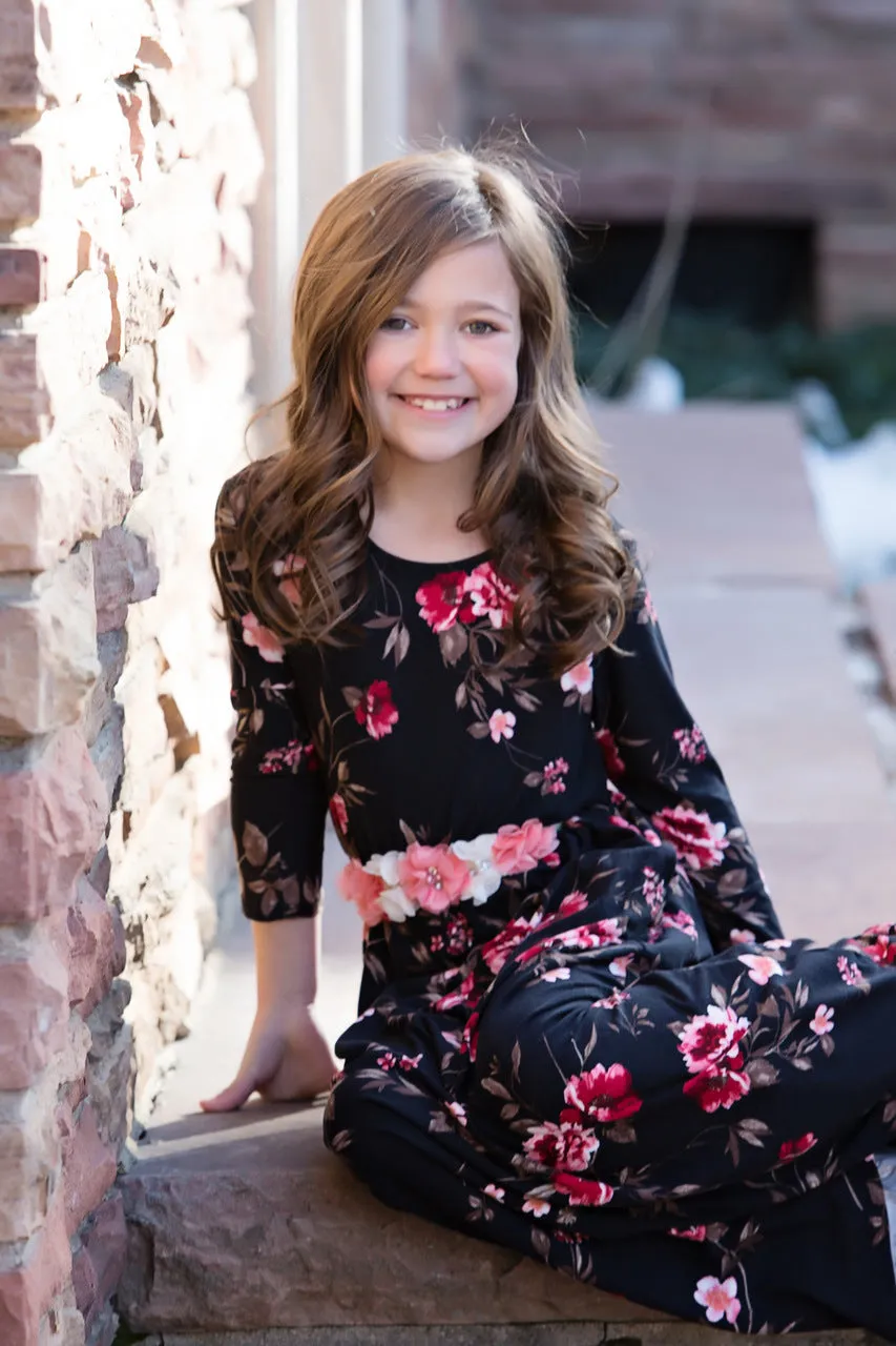 Mommy & Daughter Floral Print Dress