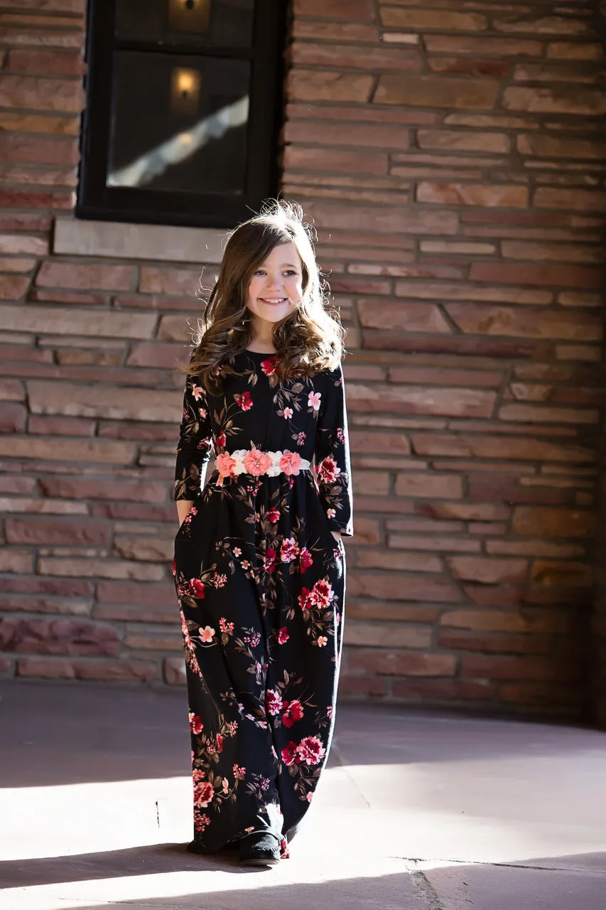 Mommy & Daughter Floral Print Dress