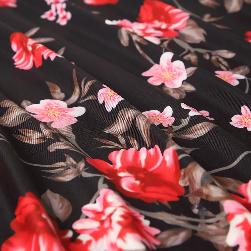 Mommy & Daughter Floral Print Dress