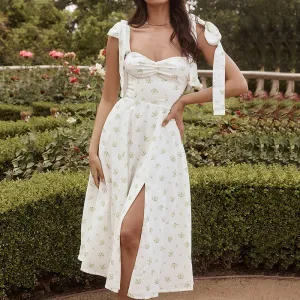 New Arrival Spaghetti Strap Vacation Elegant Slim Backless Low-cut Sexy Dress