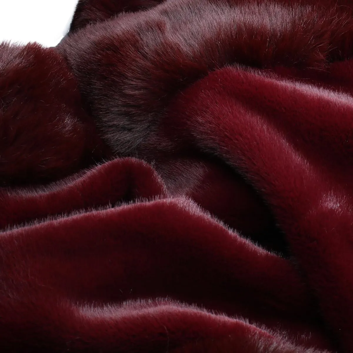 Old Dlrd Women's Winter Faux Fur Coat Wedding Bride Cloak Cape Shawl for Evening Party