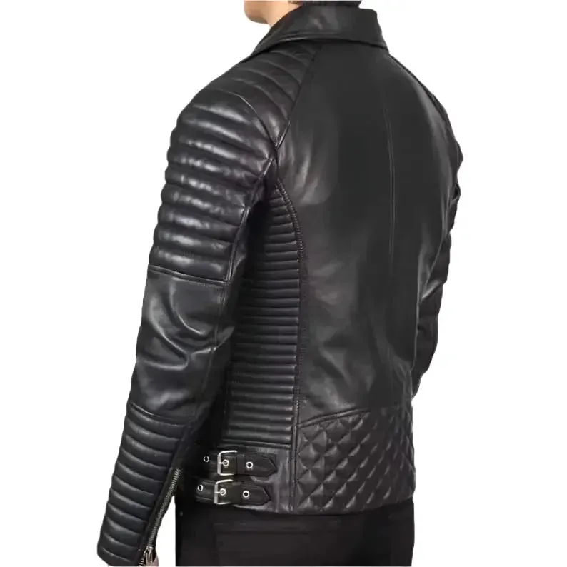 Original Men's Black Leather Jacket - Stylish & Durable Outerwear