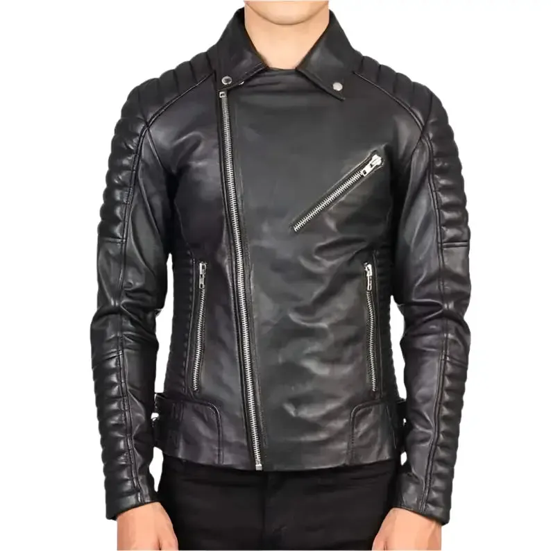 Original Men's Black Leather Jacket - Stylish & Durable Outerwear