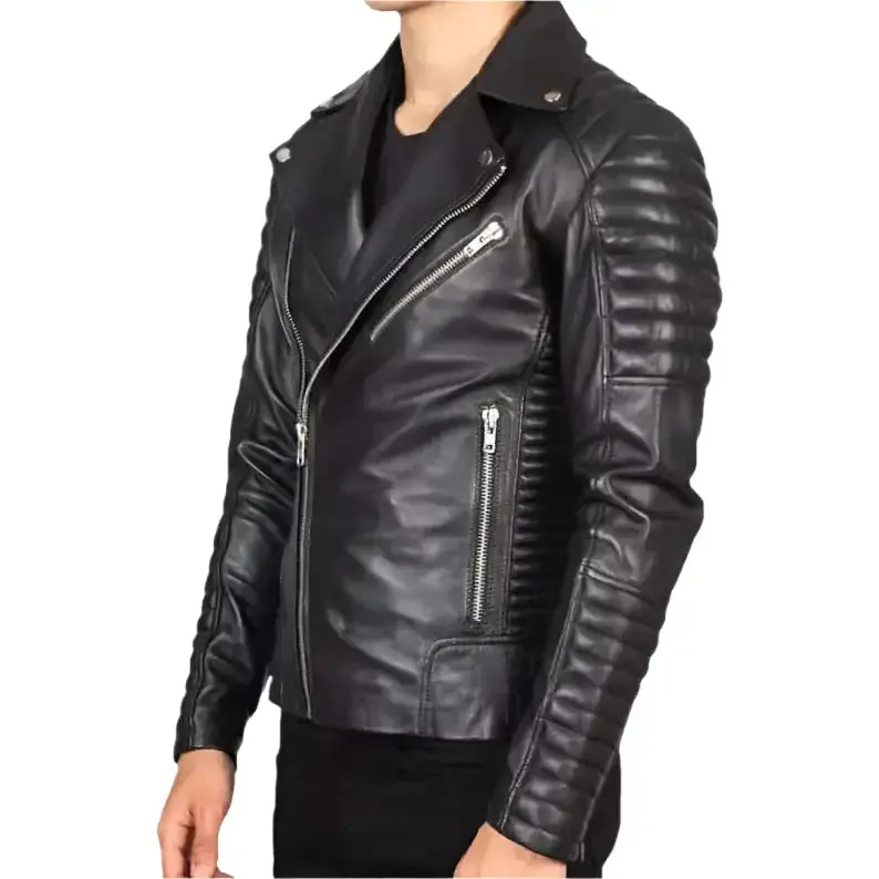 Original Men's Black Leather Jacket - Stylish & Durable Outerwear