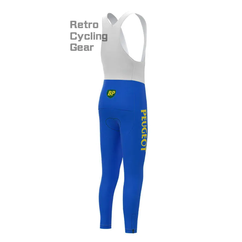 Peugeot Blue-Yellow Retro Cycling Pants
