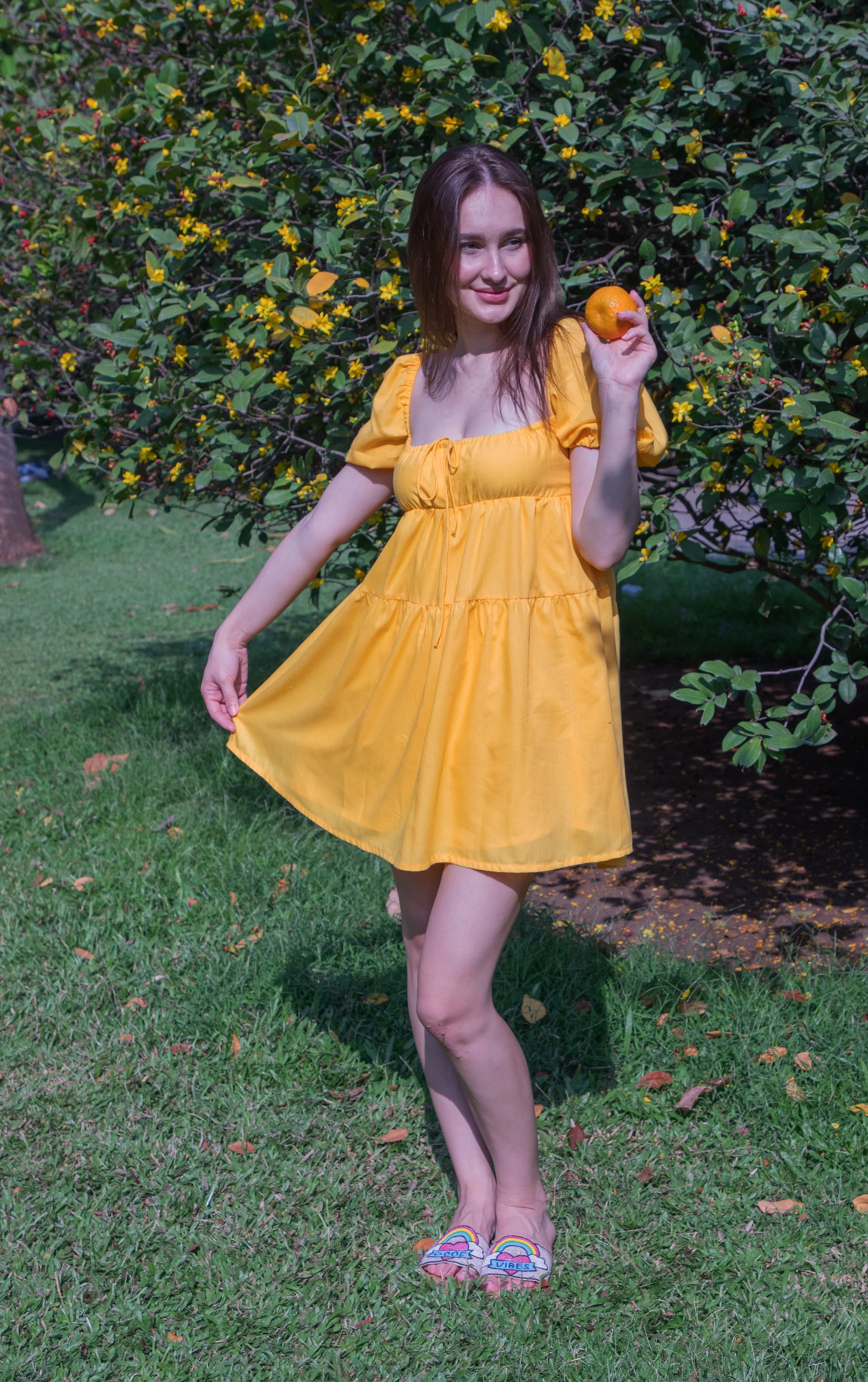 Puff Sleeves Holiday Dress