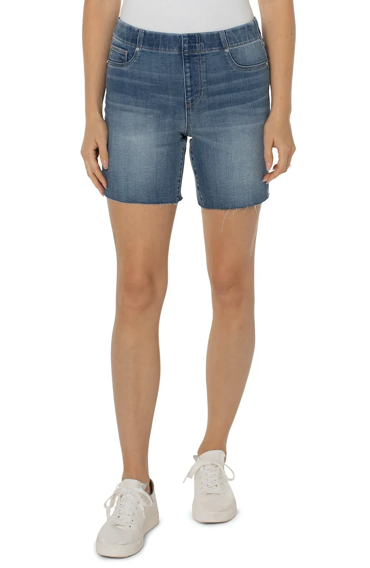 Pull On Jean Shorts