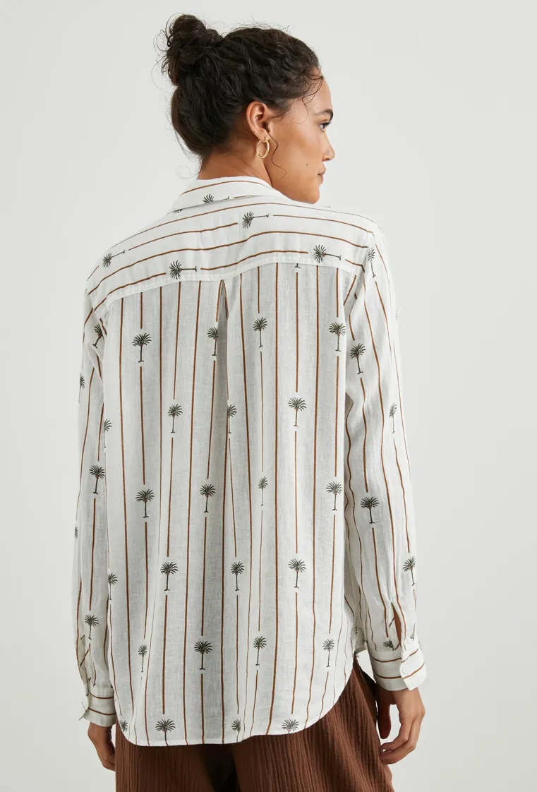 Rails Charli Shirt Stripe Palms