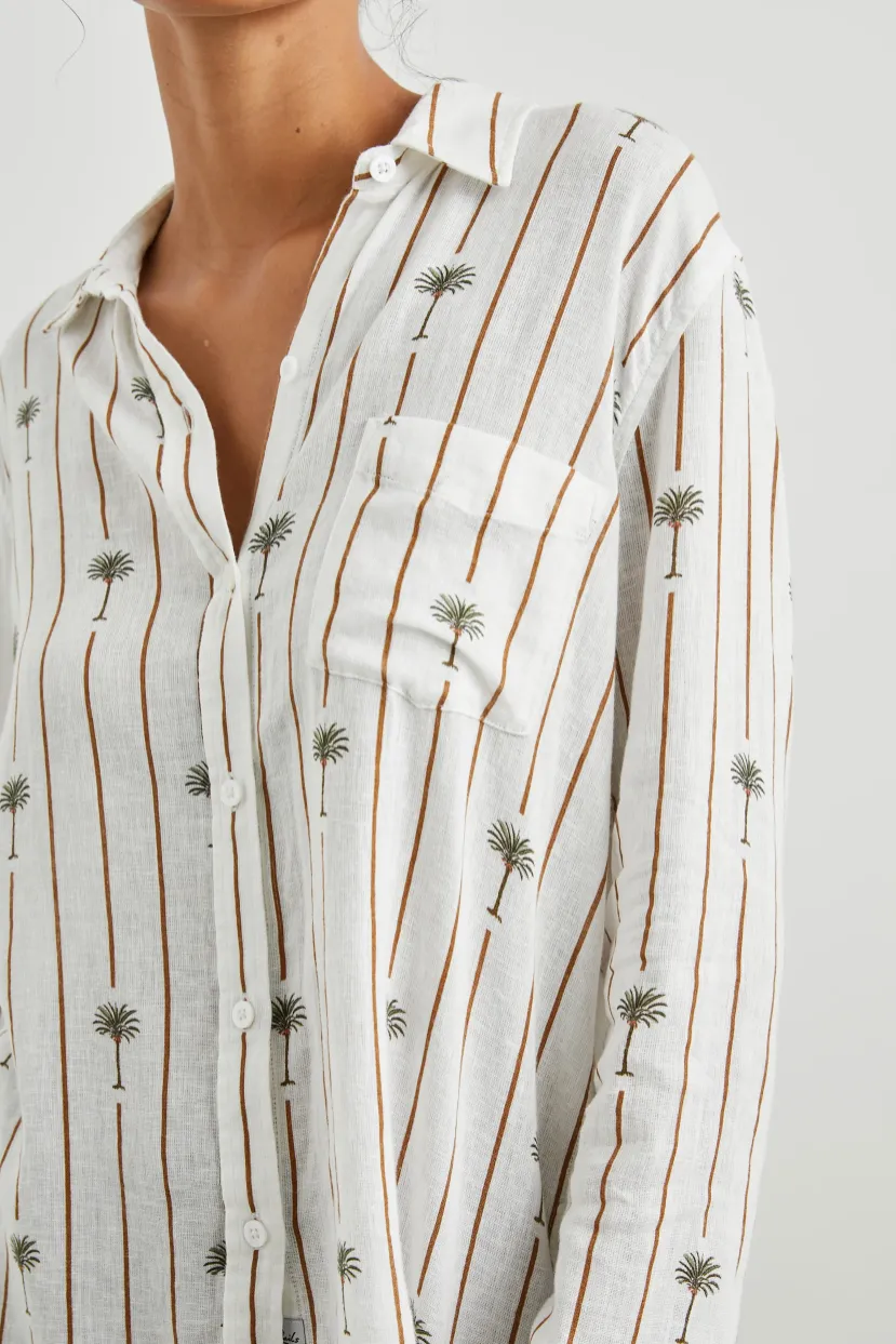 Rails Charli Shirt Stripe Palms