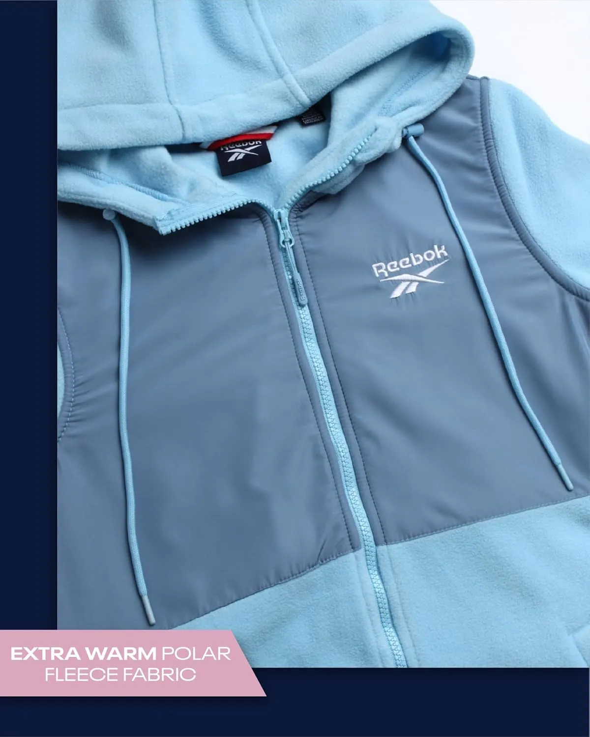 Reebok Women's Jacket - Polar Fleece Sweatshirt Jacket - Lightweight Coat for Women (S-XL)