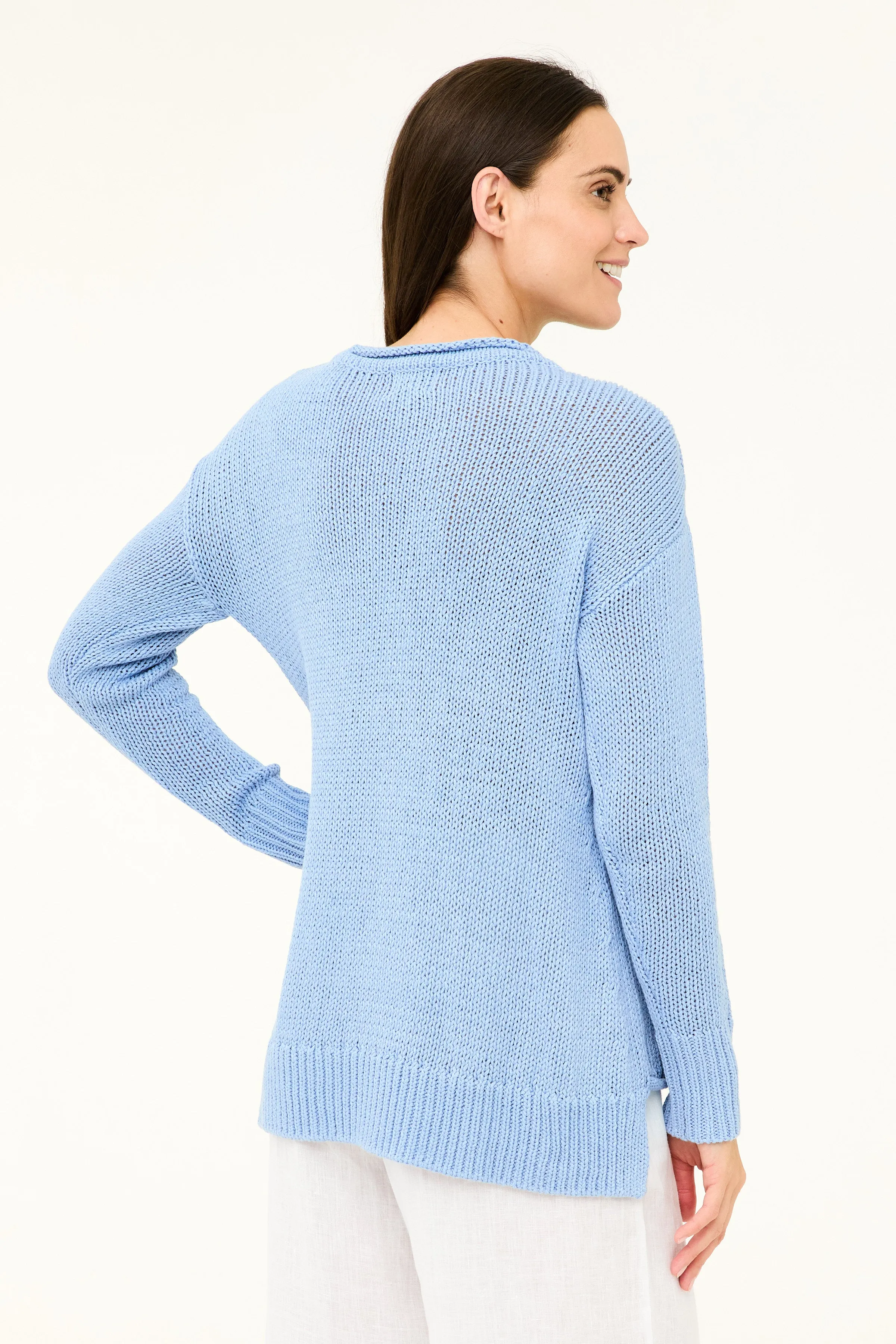 Relaxed Crew Sweater - Lavender