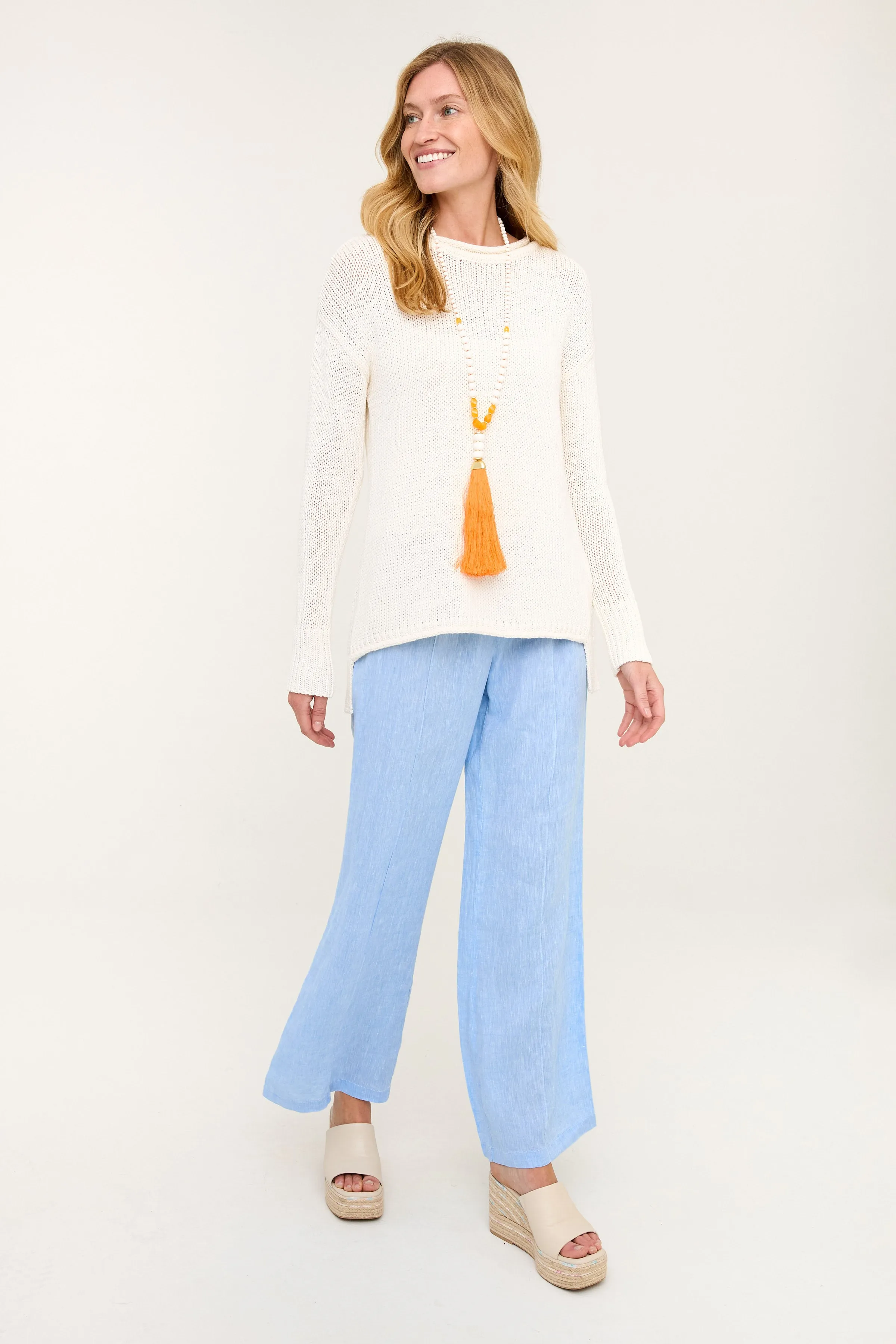 Relaxed Crew Sweater - Mainsail