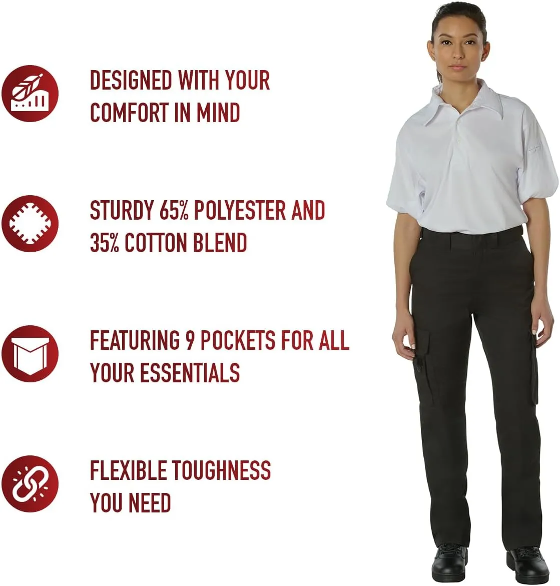 Rothco Women's EMT Pants - Comfortable, Durable, and Designed for First Responders