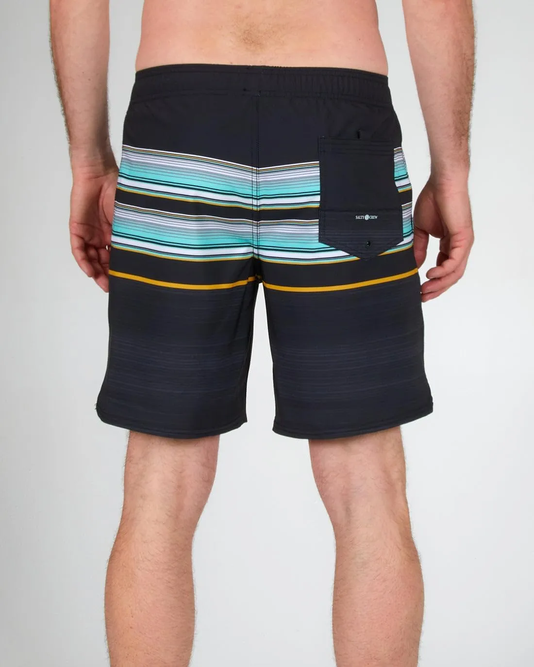 Salty Crew Tandem Elastic Men's Boardshorts - Lightweight Quick-Dry Swim Shorts with Elastic Waistband, Comfortable Fit