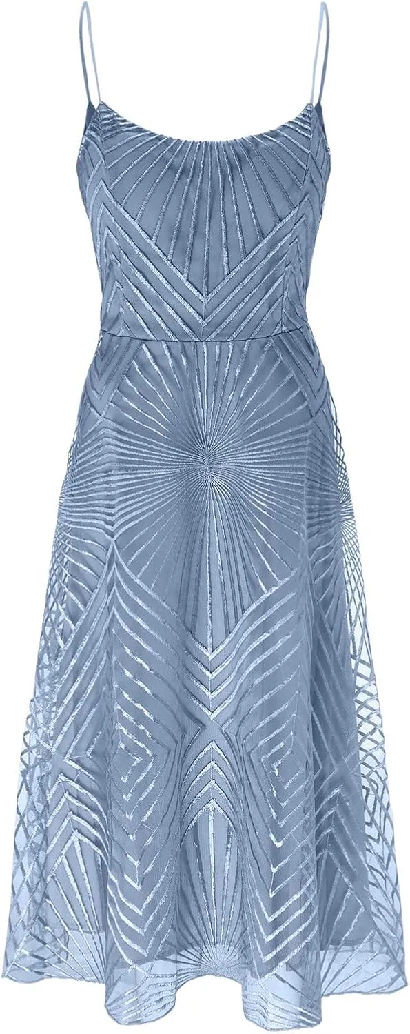 Semi Formal Dresses for Women Evening Party Plus Size Midi Cocktail Elegant Homecoming Prom Dress Summer Beach Dress