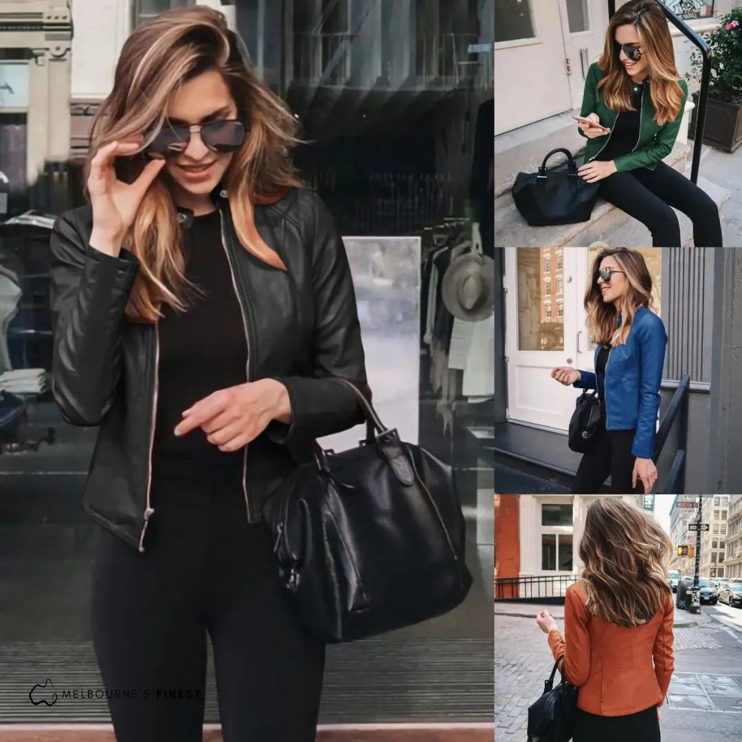 Skye™ Stylish Leather Jacket
