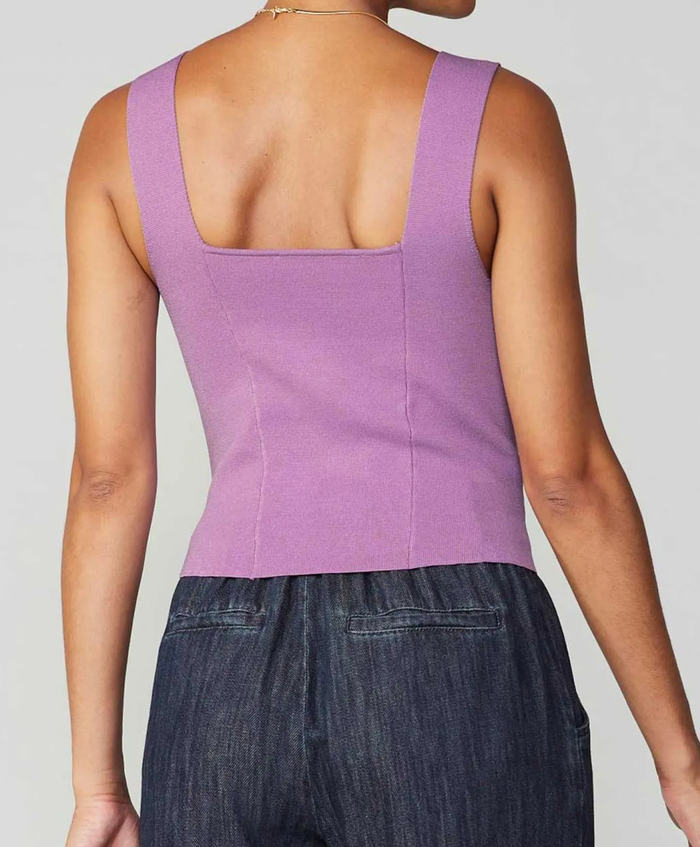 Sleeveless Sweater Tank Top
