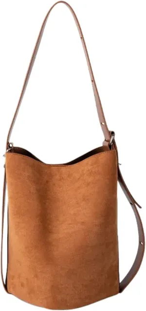 Stylish Shoulder Bag For Women Large Capacity Armpit Bag Retro Bucket Handbag Satchel PU Leather Underarm Purse