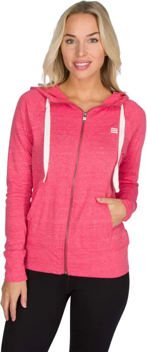 Three Sixty Six Dry Fit Sweatshirts for Women - Zip Up Hoodie Sweater Jacket with Dual Pockets
