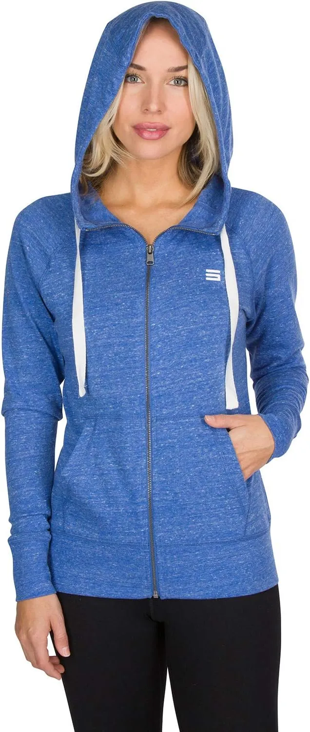 Three Sixty Six Dry Fit Sweatshirts for Women - Zip Up Hoodie Sweater Jacket with Dual Pockets