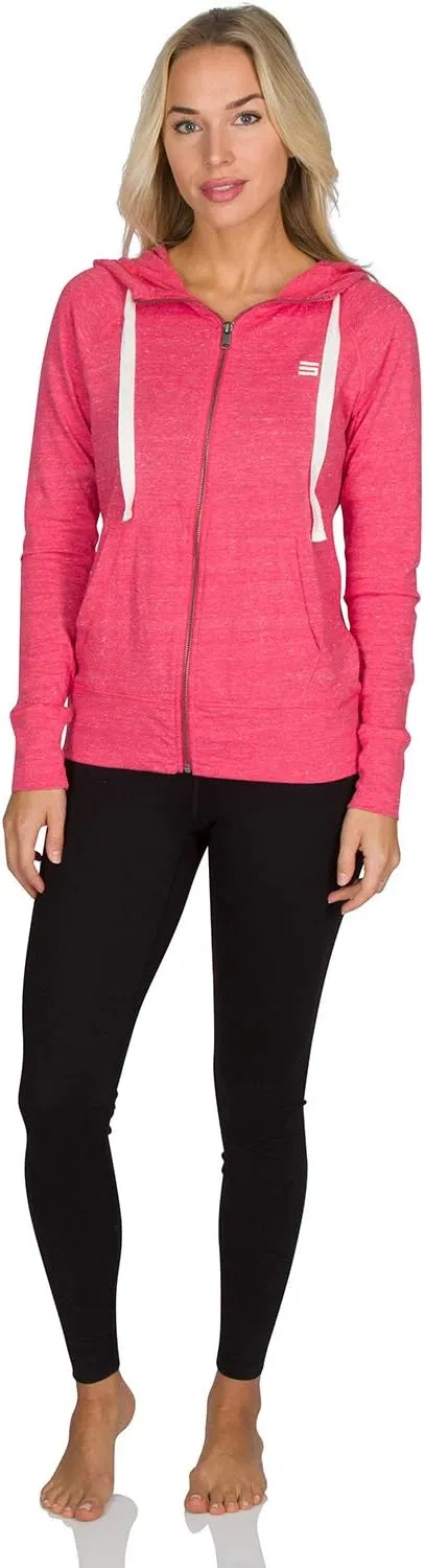 Three Sixty Six Dry Fit Sweatshirts for Women - Zip Up Hoodie Sweater Jacket with Dual Pockets