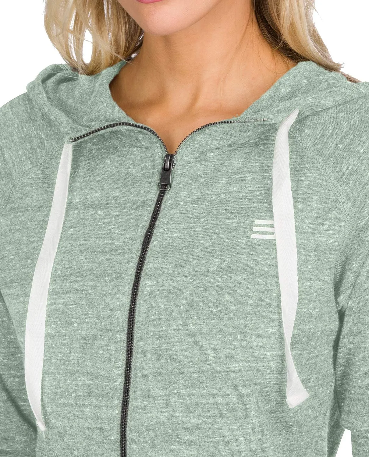 Three Sixty Six Dry Fit Sweatshirts for Women - Zip Up Hoodie Sweater Jacket with Dual Pockets