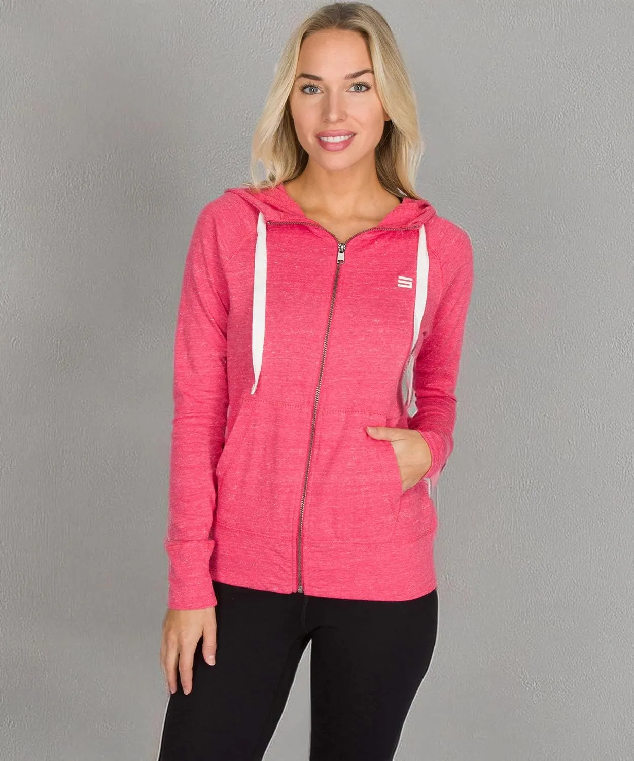 Three Sixty Six Dry Fit Sweatshirts for Women - Zip Up Hoodie Sweater Jacket with Dual Pockets