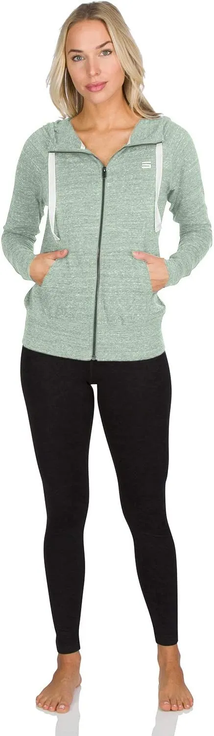 Three Sixty Six Dry Fit Sweatshirts for Women - Zip Up Hoodie Sweater Jacket with Dual Pockets
