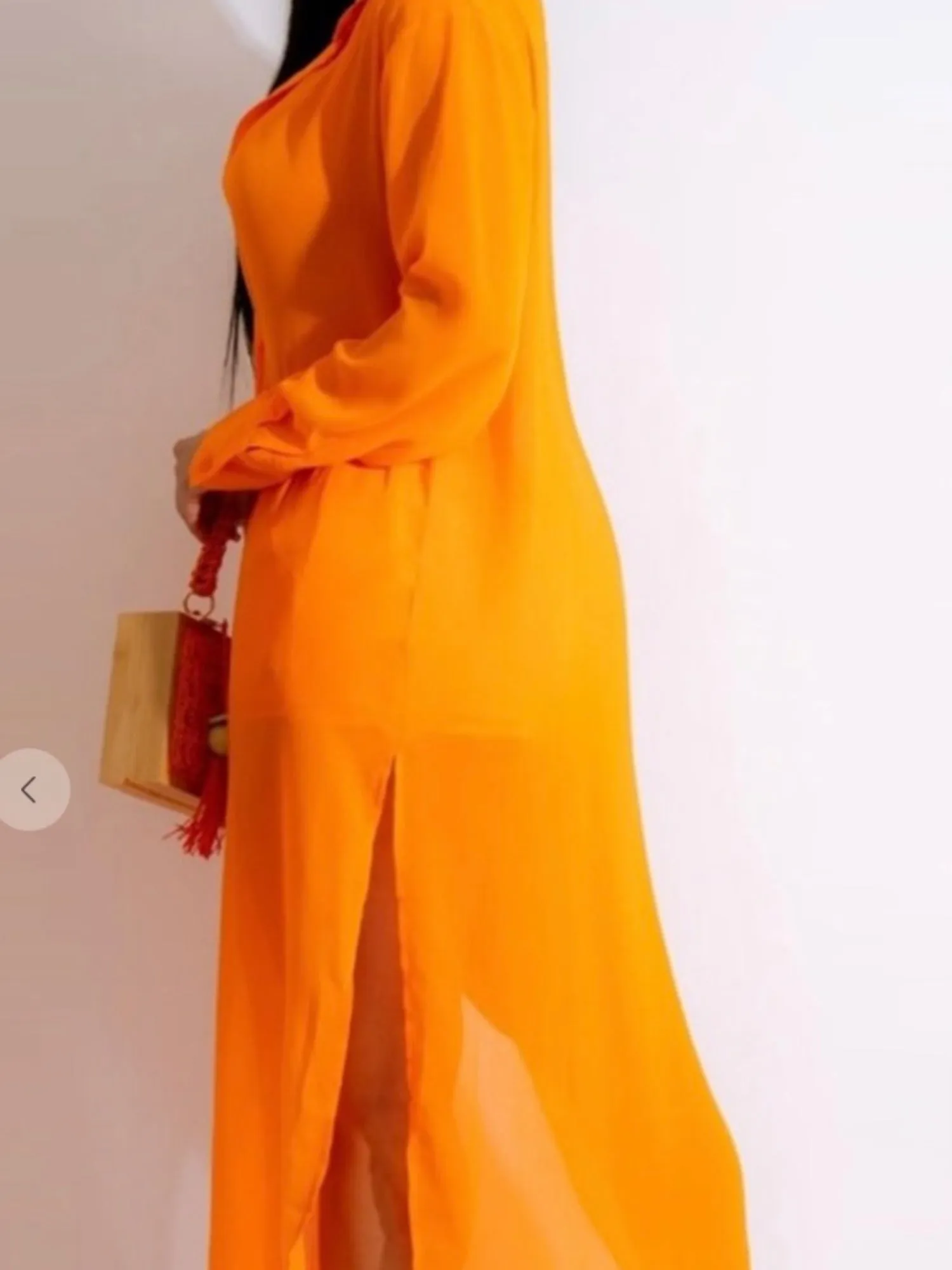 Two-piece Long Shirt and Short Set