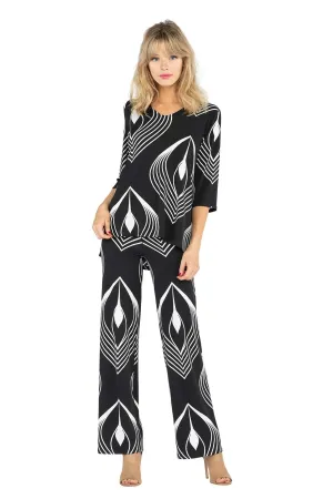V Neck Back Yoke Tunic