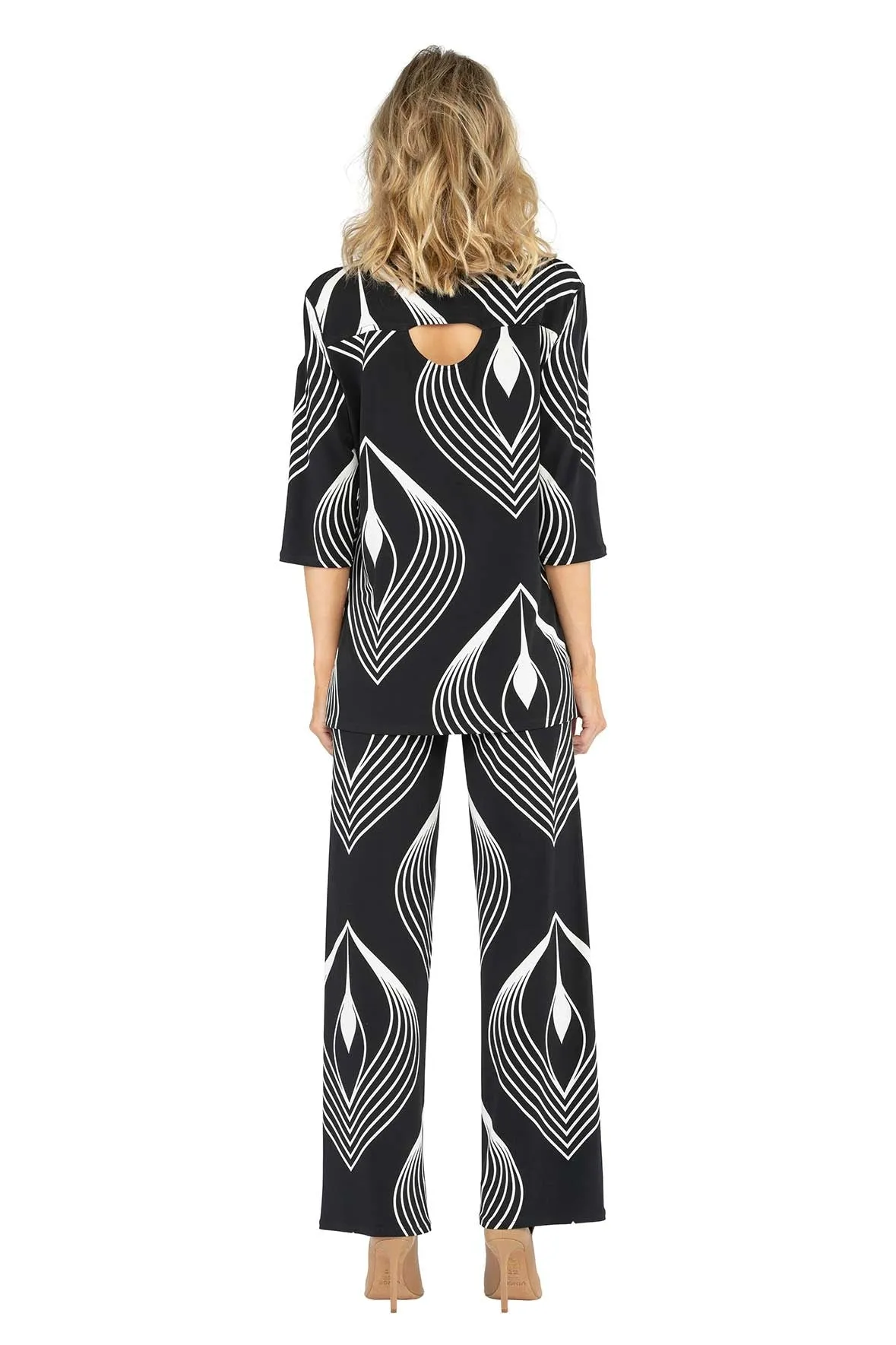 V Neck Back Yoke Tunic
