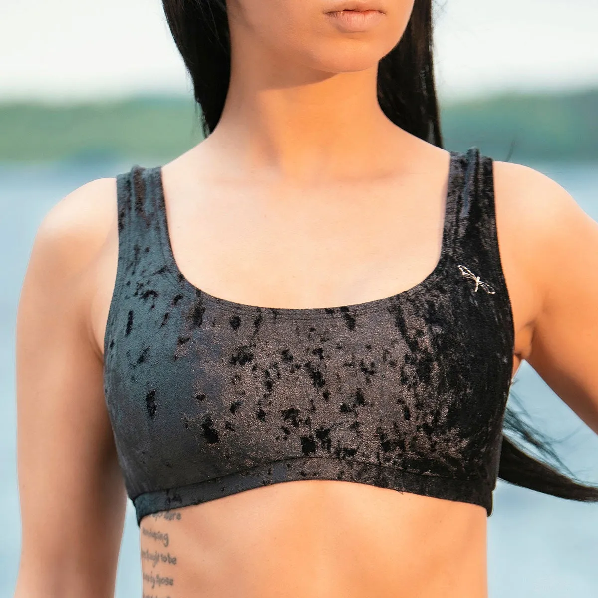 Velvet bikini top Grace