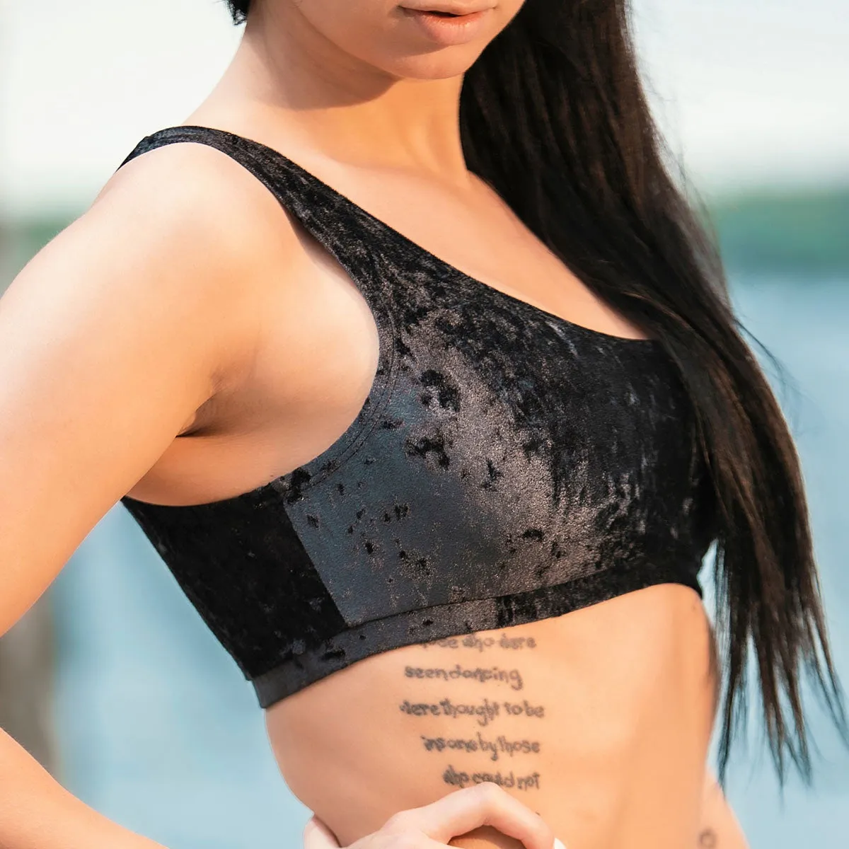Velvet bikini top Grace