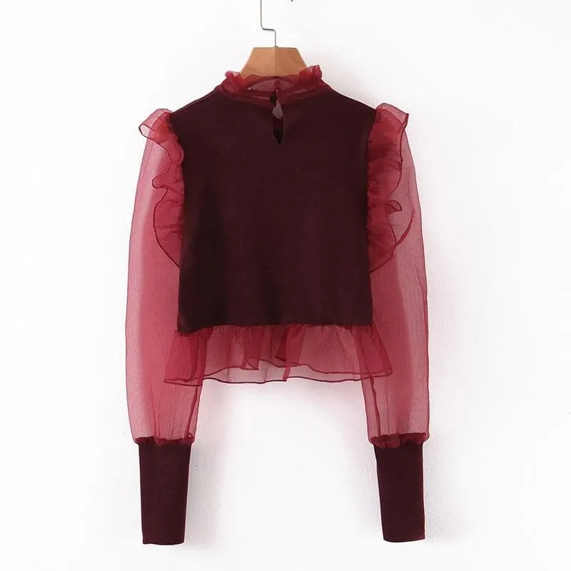 VINTAGE ELEGANT LONG SLEEVE BLOUSE