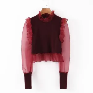 VINTAGE ELEGANT LONG SLEEVE BLOUSE