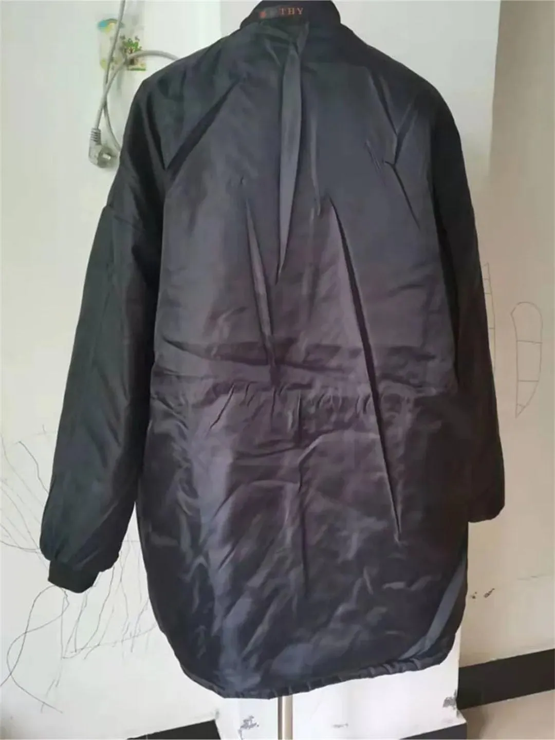 Women's Cotton Padded Parkas Autumn Winter Long Sleeve Zipper Wadded Jacket Argyle Coat