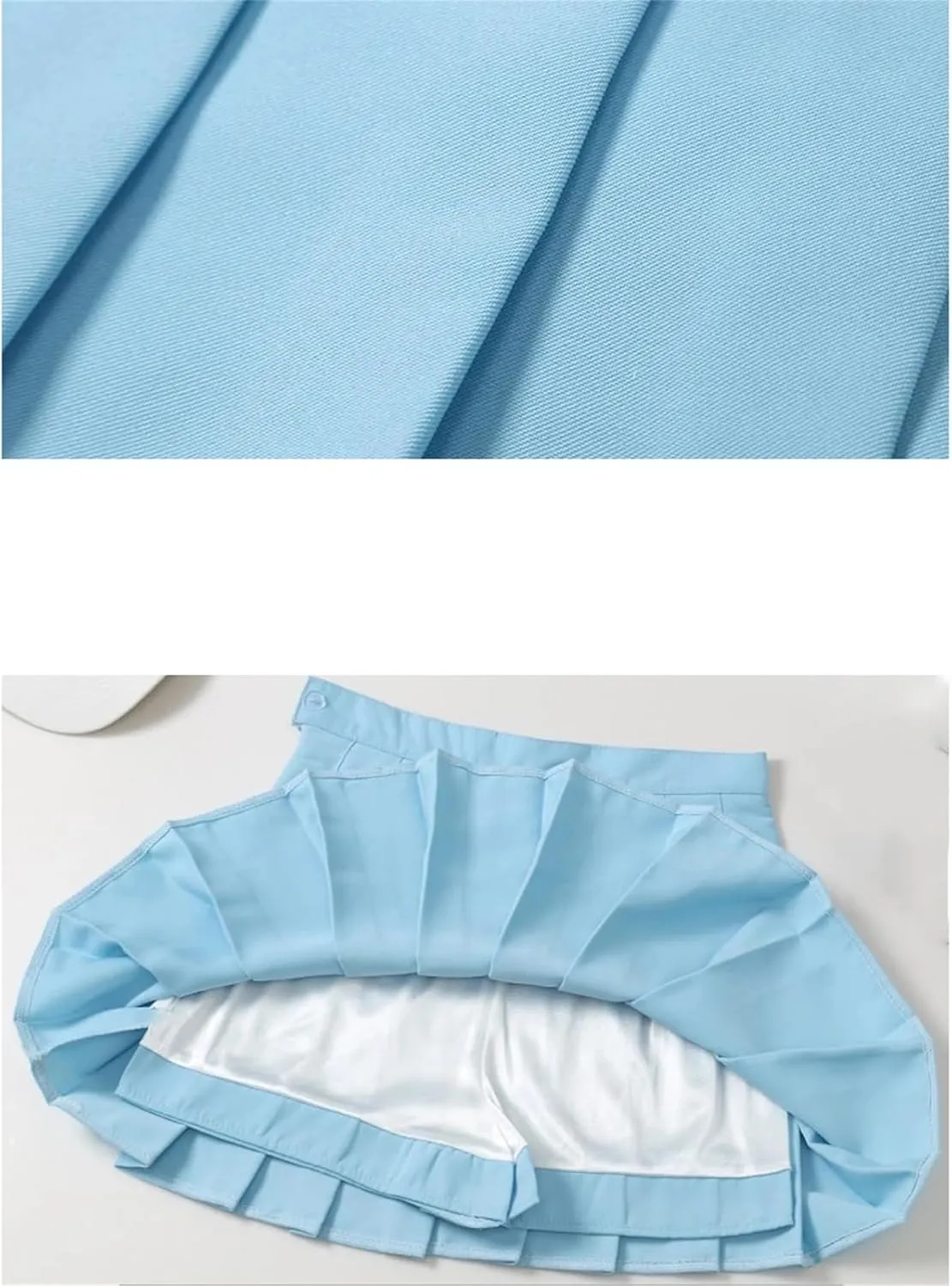 Women's High Waist Pleated Mini Skirt  Summer Skort Short A-Line Skirt Casual Mini Skater Skirt