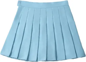 Women's High Waist Pleated Mini Skirt  Summer Skort Short A-Line Skirt Casual Mini Skater Skirt