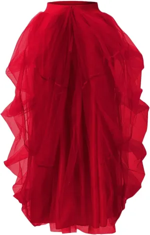 Women's Party High Waist Elastic Belt Casual Skirt for Women Party Night Poncho Women's Skirt Bubble Skirt Fringe