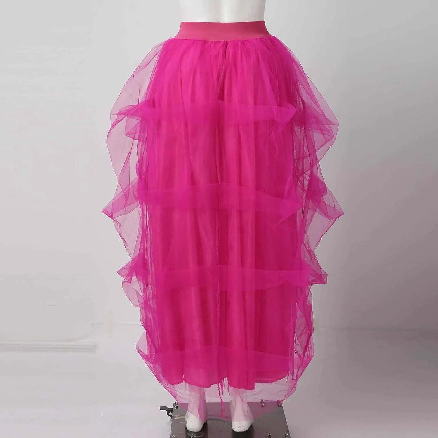 Women's Party High Waist Elastic Belt Casual Skirt for Women Party Night Poncho Women's Skirt Bubble Skirt Fringe