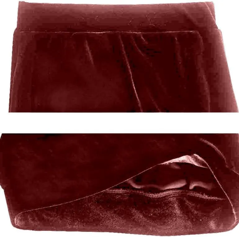 Ylingjun Women's High Waisted Long Velvet Skirt Pencil Skirt with Slit