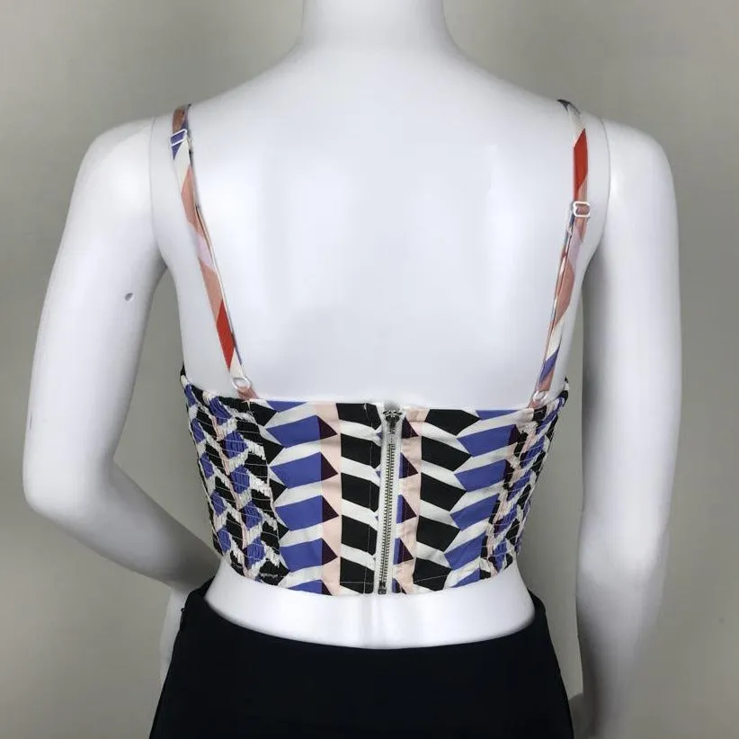 Yumy Kim High Sails Color Spaguettis Sleeve Hey Baby Crop Top
